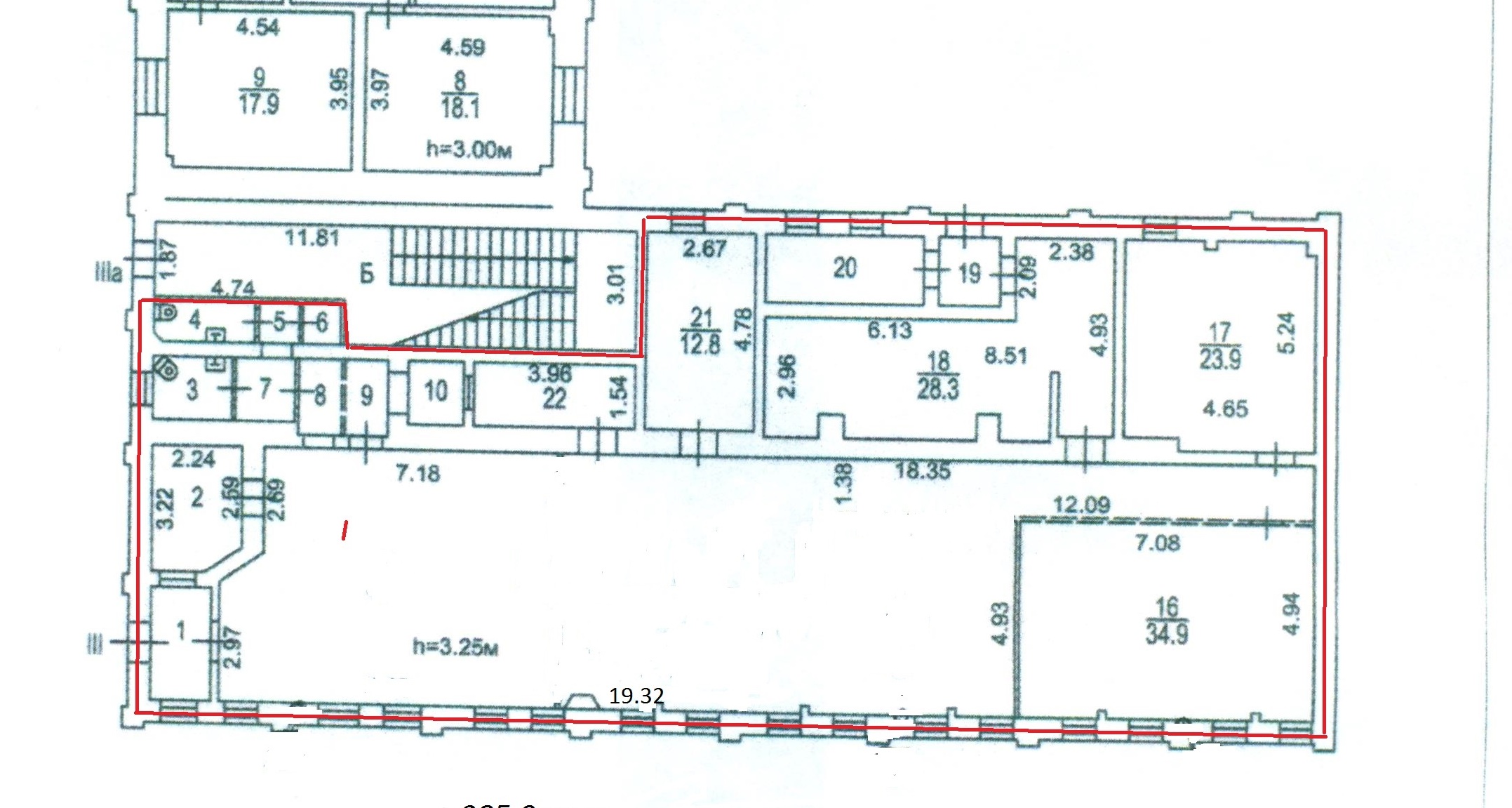 Помещение в административном здании на улице Сущевский вал