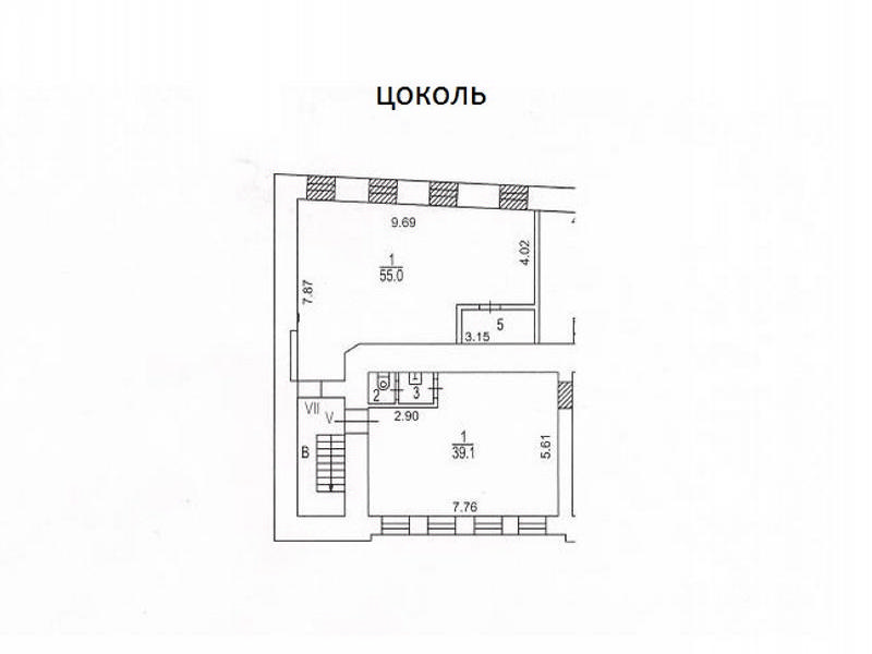 Офис в жилом доме в переулке Плотников
