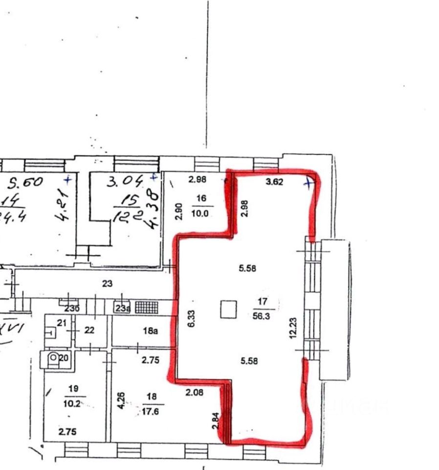 Офис в административном здании на улице Стромынка