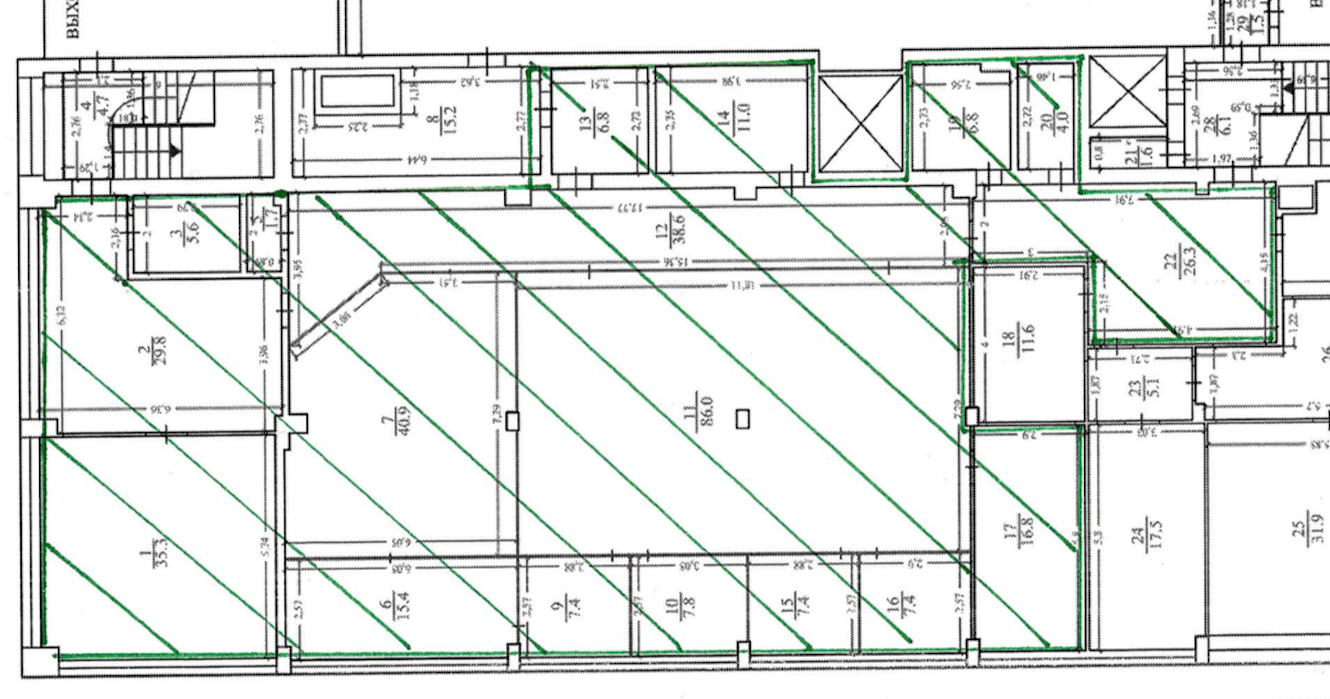 Офис в административном здании в проезде Нагорный