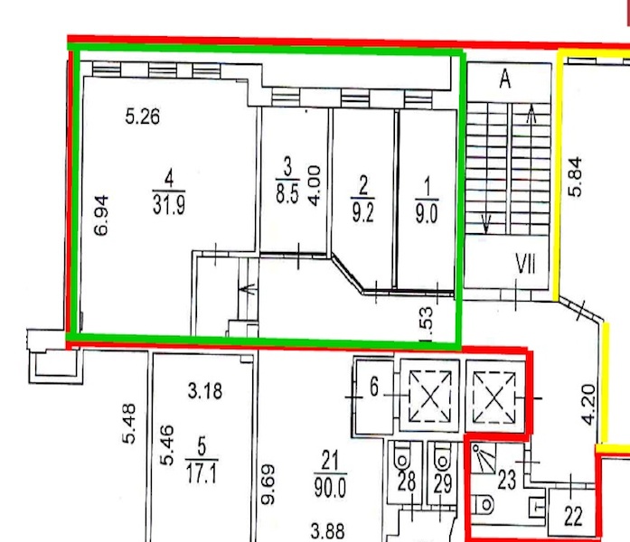 Офис в бизнес центре Кисловский
