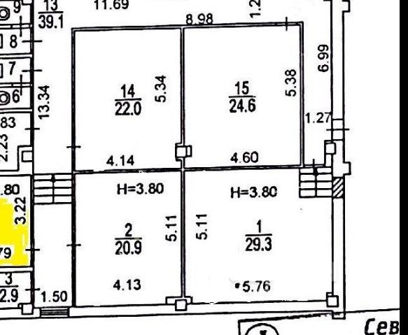 Офис в административном здании в 3 Нижнелихоборском проезде.